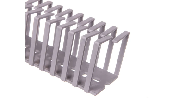 Korytko grzebieniowe elestyczne mocowane śrubami 50x50x500 szare /0.5m/ EC23407