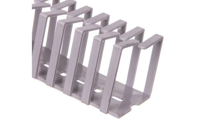 Korytko grzebieniowe elastyczne naklejane 40x40x500 szare /0.5m/ EC23416