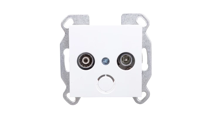 LUMINA2 Gniazdo antenowe RTV standard białe WL3010