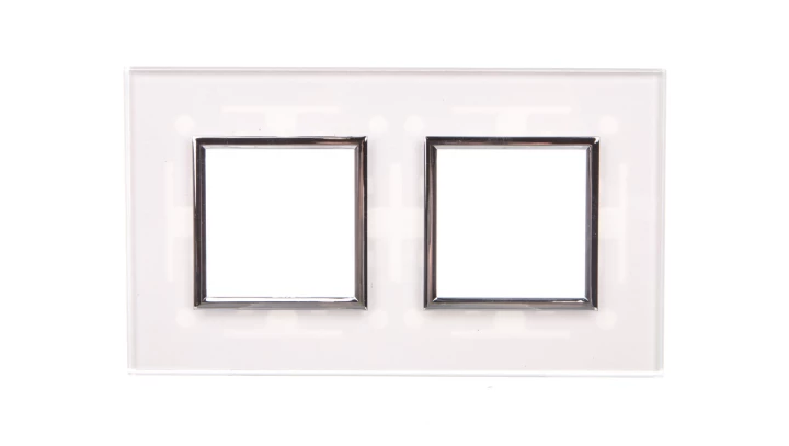 DANTE Ramka podwójna szkło CREATIVE GLASS SUPER WHITE 4501182