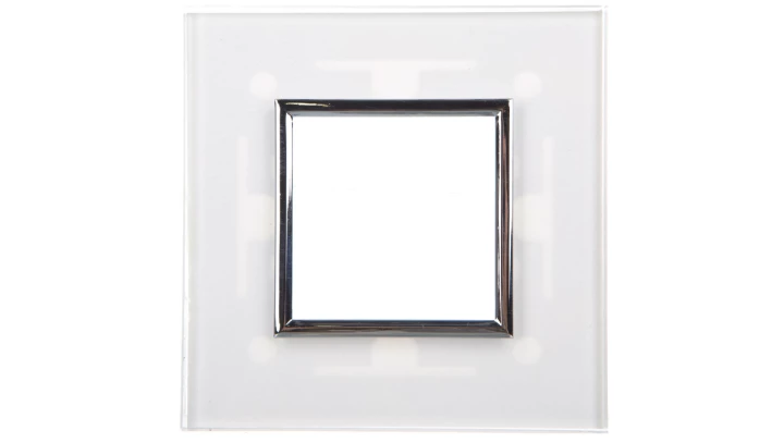 DANTE Ramka pojedyncza szkło CREATIVE GLASS SUPER WHITE 4501181