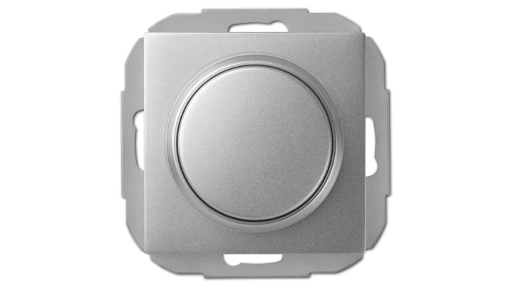 SENTIA Ściemniacz przyciskowo-obrotowy LED 250W srebrny 1407-56