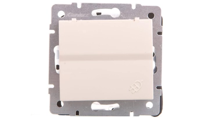 LOGI Gniazdo IP44 śrubowy Kremowy 16A 250V 021560103 25147