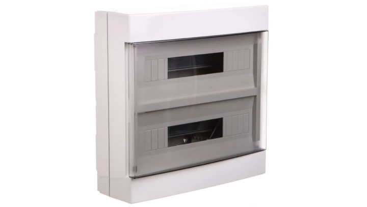 Rozdzielnica modułowa 2x18 natynkowa drzwi transp. seria 600 IP40 400x400x130 szara EC60036