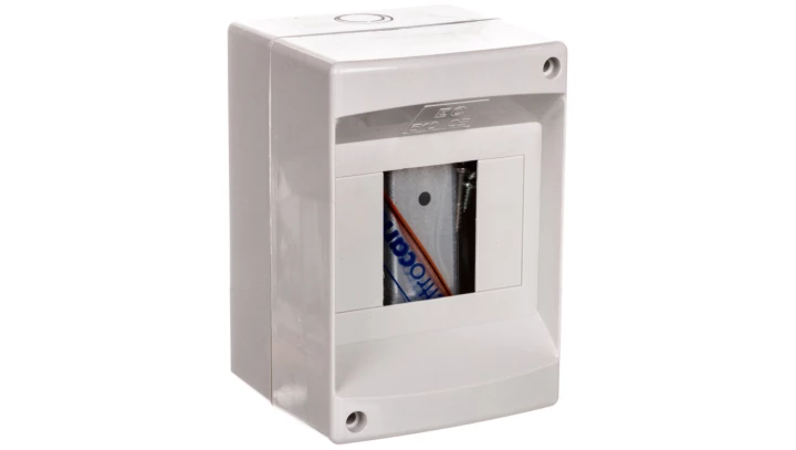 Rozdzielnica modułowa 1x4 natynkowa bez drzwi seria 610 IP40 90x130x85 szara EC61003