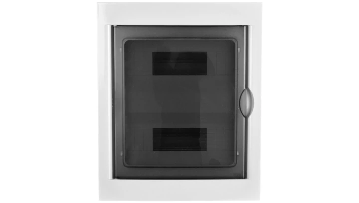 Rozdzielnica modułowa 2x12 podtynkowa drzwi transp. seria 630 IP40 320x388x80 szara EC63024