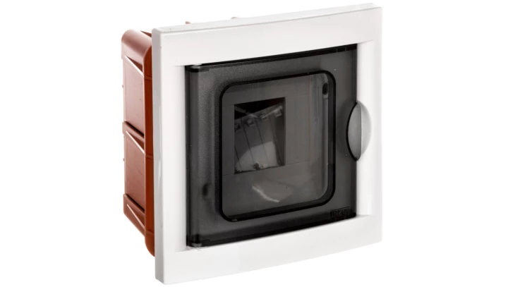 Rozdzielnica modułowa 1x4 podtynkowa drzwi transp. seria 630B IP40 154x160x80 biała EC63004B