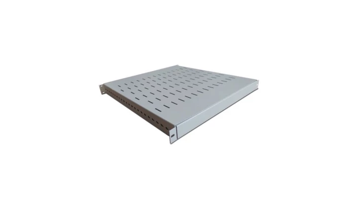 Półka 19cali regulowana 500-900mm /nośność 100kg/ śruby w komplecie szara