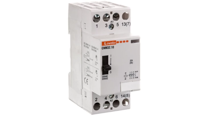 Stycznik modułowy z dźwignią do sterowania ręcznego 32A 4Z cewka 220-230 VAC/DC CNM3210220
