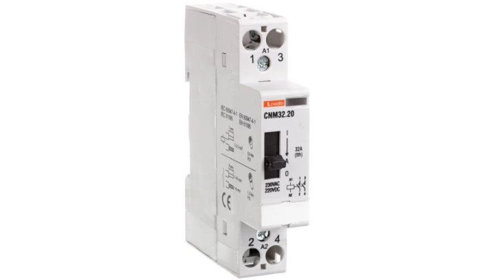 Stycznik modułowy z dźwignią do sterowania ręcznego 32A 2Z cewka 220-230 VAC/DC CNM3220220