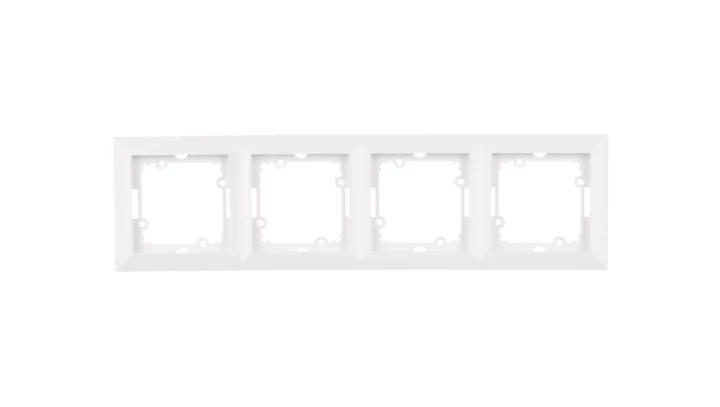 OPAL Ramka poczwórna biała Ra-4Op