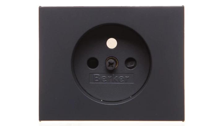 K.1 Płytka czołowa gniazda z/u z przesłonami antracyt mat lakierowany 3965757006