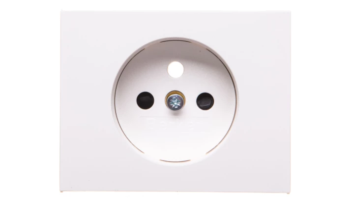 K.1 Płytka czołowa gniazda z/u z przesłonami śnieżnobiały 3965757009