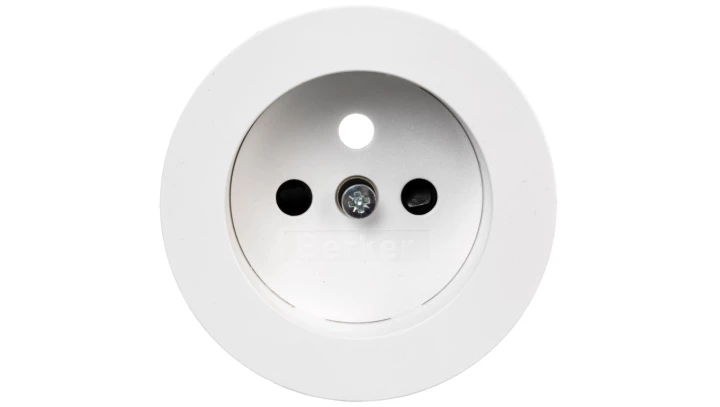 R.Classic Płytka czołowa gniazda z/u biały połysk 3965792089