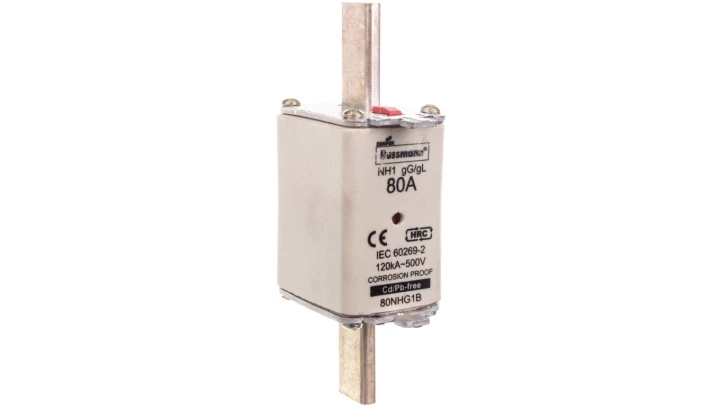 Wkładka NH1 80A 500V gL/gG podwójny wskaźnik 80NHG1B