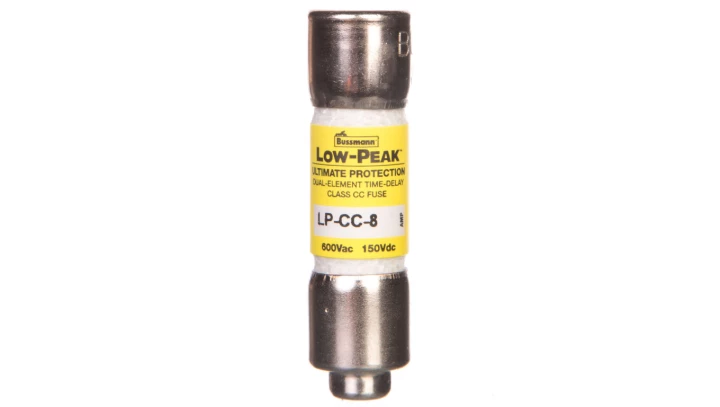 Wkładka bezpiecznikowa cylindryczna 10x38mm 8A 600V AC/150V DC, zwłoczna, klasa CC LP-CC-8