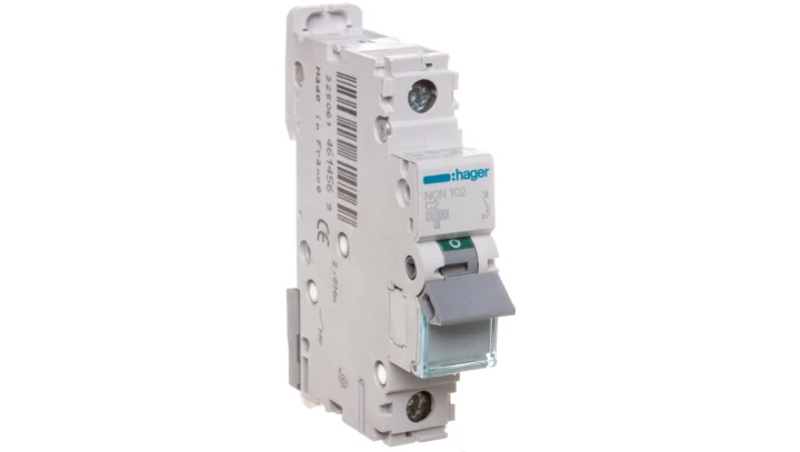 Wyłącznik nadprądowy 1P C 2A 10kA AC NCN102
