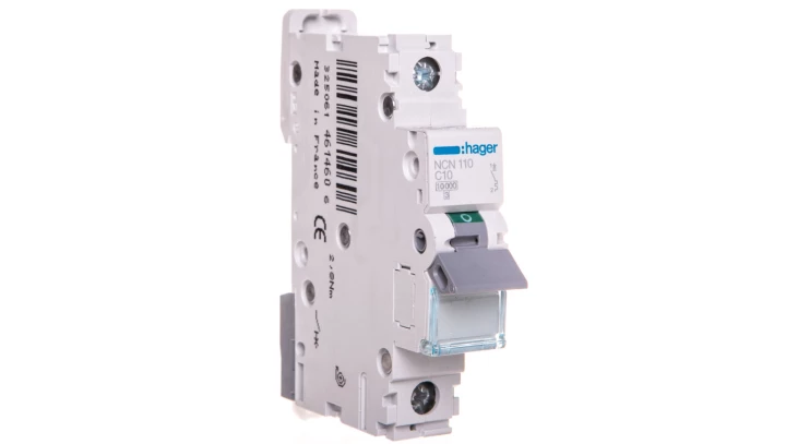 Wyłącznik nadprądowy 1P C 10A 10kA AC NCN110