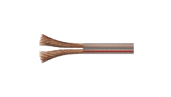 Przewód głośnikowy TP 2x1 OFC transparentny S8310 /100m/