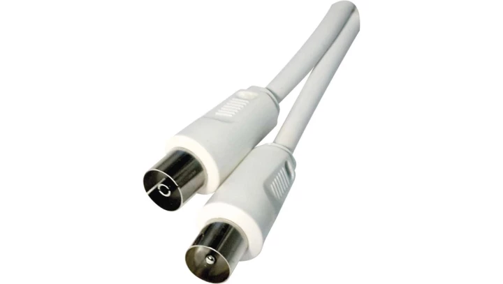 Przewód antenowy IEC 2,5m biały SD3002