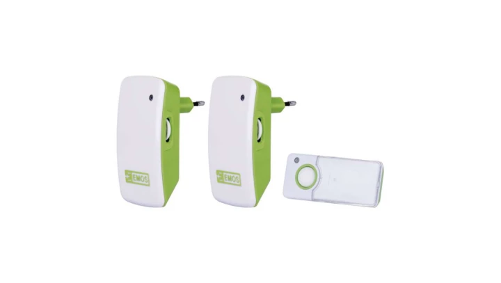 Dzwonek bezprzewodowy 100m 230V zielony P5742