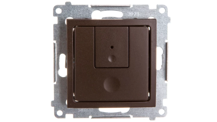 Simon 54 Ściemniacz dwuprzyciskowy 40–500W brąz mat D75310.01/46