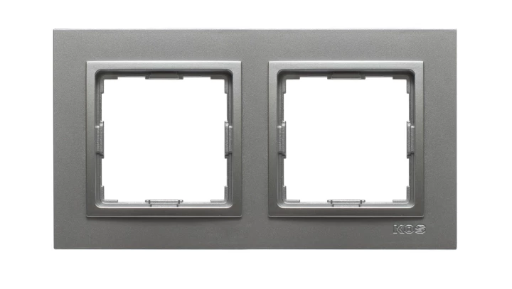 VENA2 Ramka podwójna aluminium 524082