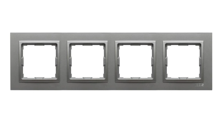 VENA2 Ramka poczwórna aluminium 524084