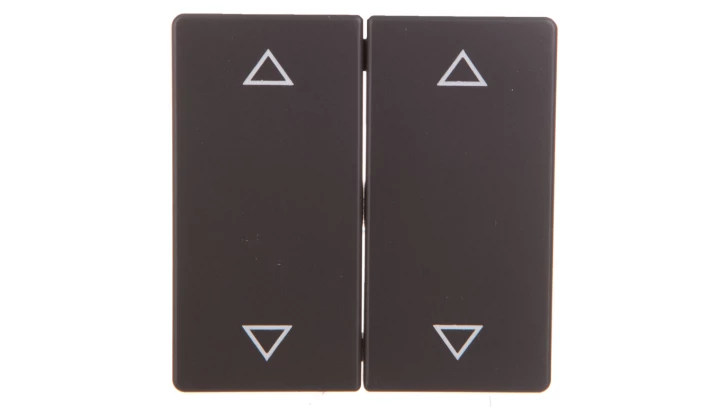Q.1/Q.3 Klawisze z nadrukiem symbolu /strzałki/ do łącznika 2-klawiszowego antracyt aksamit 16446086