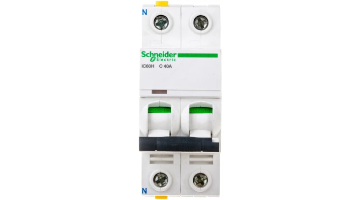 Wyłącznik nadprądowy 1P+N C 40A 10kA AC iC60H-C40-1N A9F07640