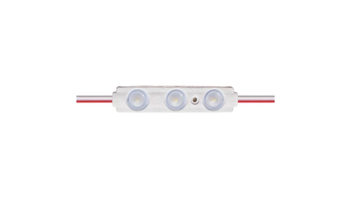 Moduł 160st 3 led smd 2835 0,72W ciepły 3000K 12VDC 65lm