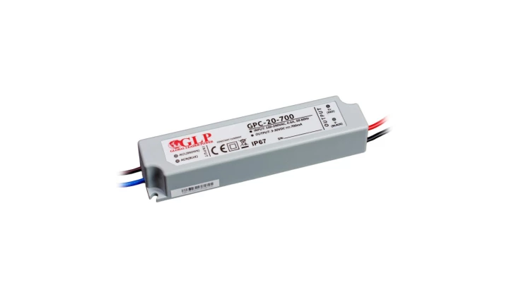 Zasilacz GPC-20-700 9-30V 700mA 19,6W stałoprądowy ip67