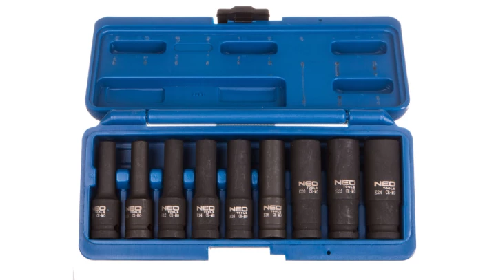 Nasadki udarowe 1/2cala E10-E24 zestaw 9 elementów CrMo 12-110