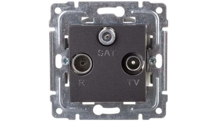 DANTE Gniazdo antenowe RTV/SAT końcowe grafit 456076