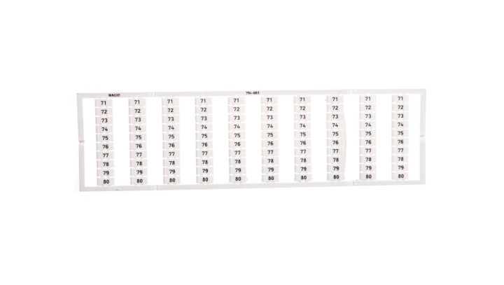 Oznaczniki WMB 10x 71-80 794-603 /5szt./
