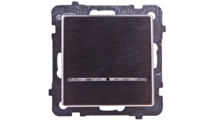 SONATA Łącznik kontrolny z podświetleniem stal inox ŁP-12RMS/m/37