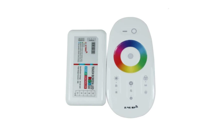 Kontroler led RGBW RF 10A 120W 12VDC dotykowy biały 2,4ghz Wireless