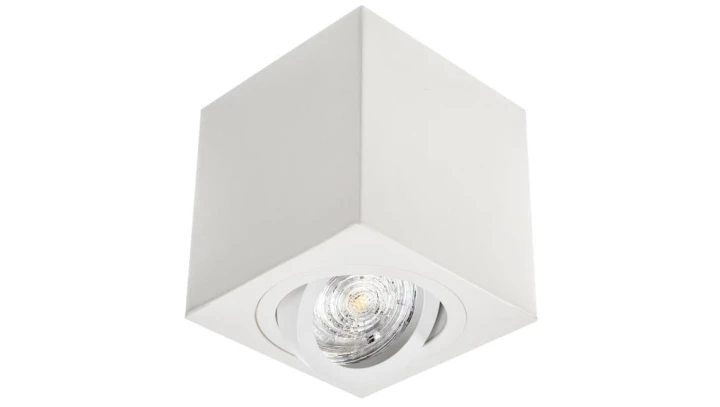 Oprawa kwadrat CUBE Gu10 biała sufitowa natynkowa