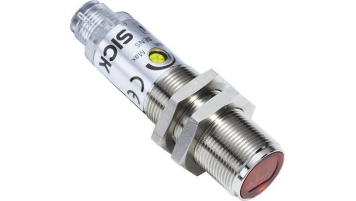 Czujnik fotoelektryczny 140mm M18 10-30V DC PNP M12 4-piny 1kHz prosty metal odbiciowy VTF180-2P42412 6041803