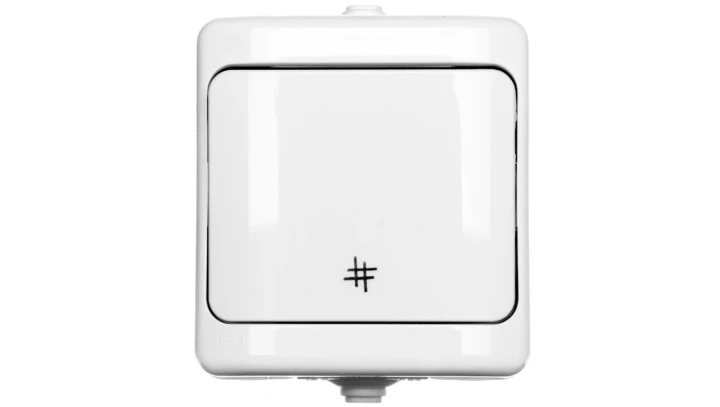 BRYZA Łącznik hermetyczny krzyżowy IP54 biały 180407 /20szt./