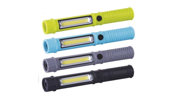 Latarka LED 3W 230lm COB 3×AAA 1LED /opakowanie =16szt./ P3897