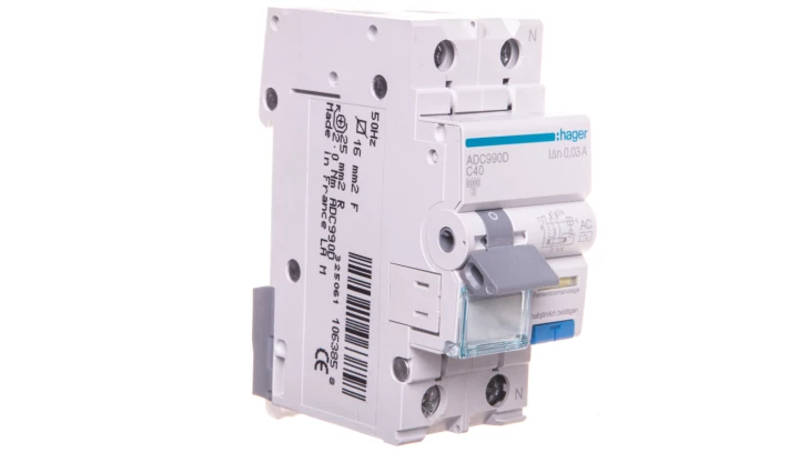 Wyłącznik różnicowo-nadprądowy 2P 40A C 0,03A typ AC ADC990D