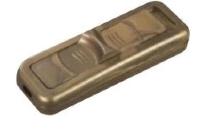 Wyłącznik suwakowy przelotowy lub końcowy 2-torowy 2,5A/250V złoty WS-2P/ZŁOTY