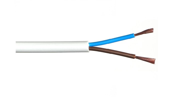 Przewód warsztatowy H05VV-F (OWY) 2x0,75 biały /100m/