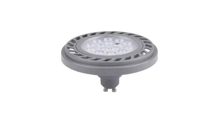 Żarówka ES111 gu10 15 led 8,9W S/NW 30s neutralna biała AR111 szara obudowa