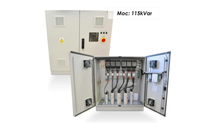 Bateria kondensatorów, kompensator 115kVar, BKL-M-115/5