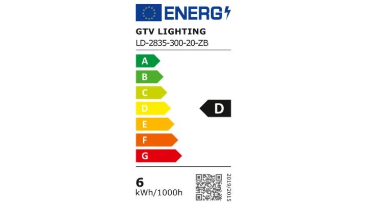 Taśma Flash 2835, 300 LED zimny biały, 30W, bez żelu 8mm, Rolka 5m, 12V
