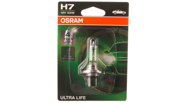Żarówka samochodowa H7 55W PX26d 12V 64210ULT-01B /10 szt./