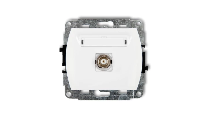 TREND Gniazdo pojedyncze BNC biały GBNC-1