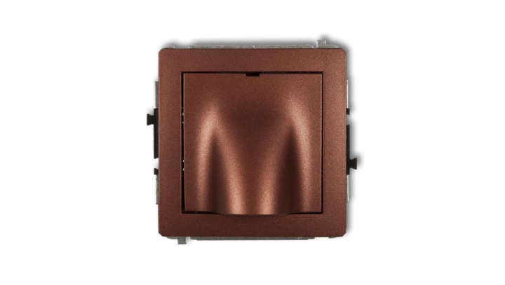 DECO Mechanizm wypustu kablowego brązowy metalik 9DWPK